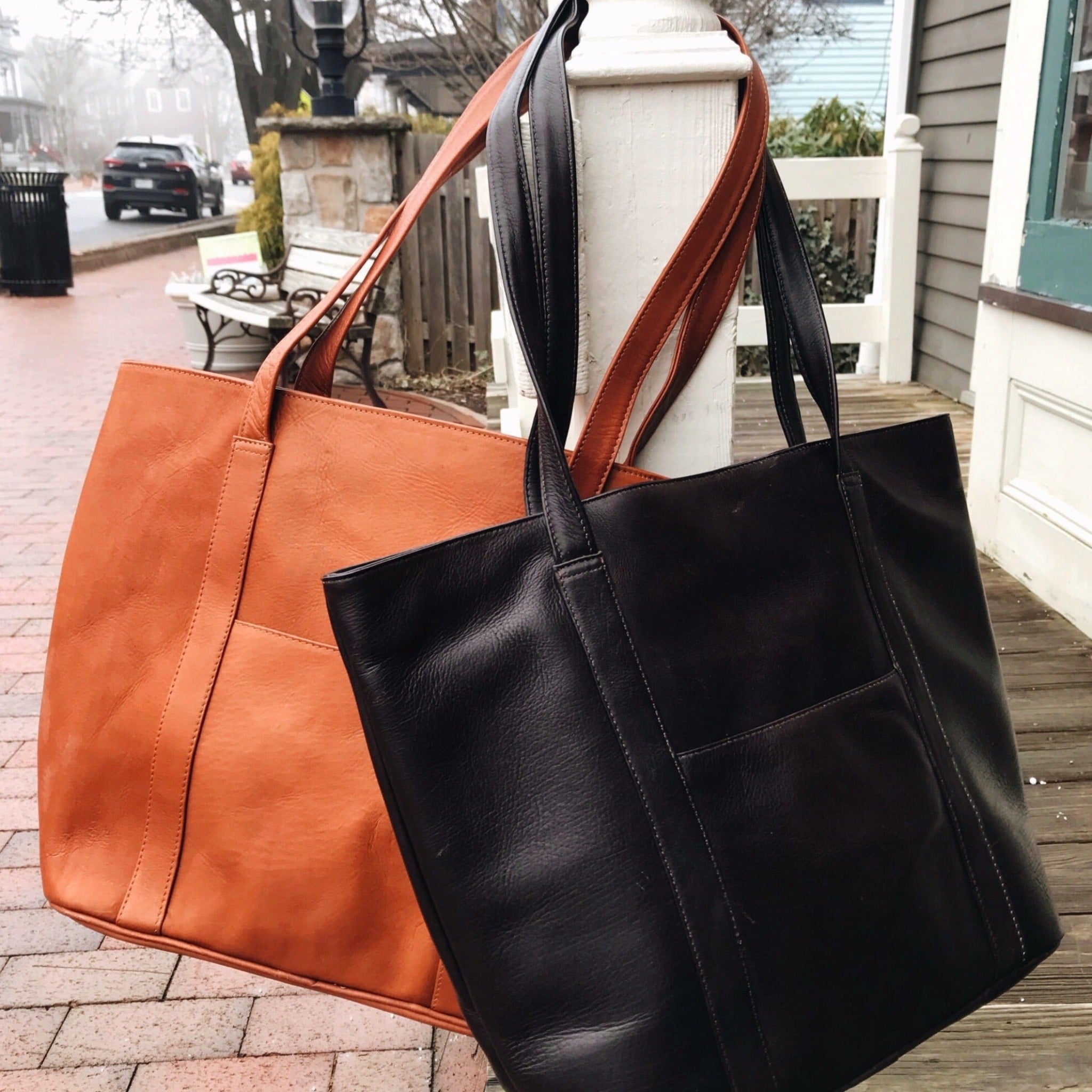 Suburban Leather Tote Bag - MD - Image 7