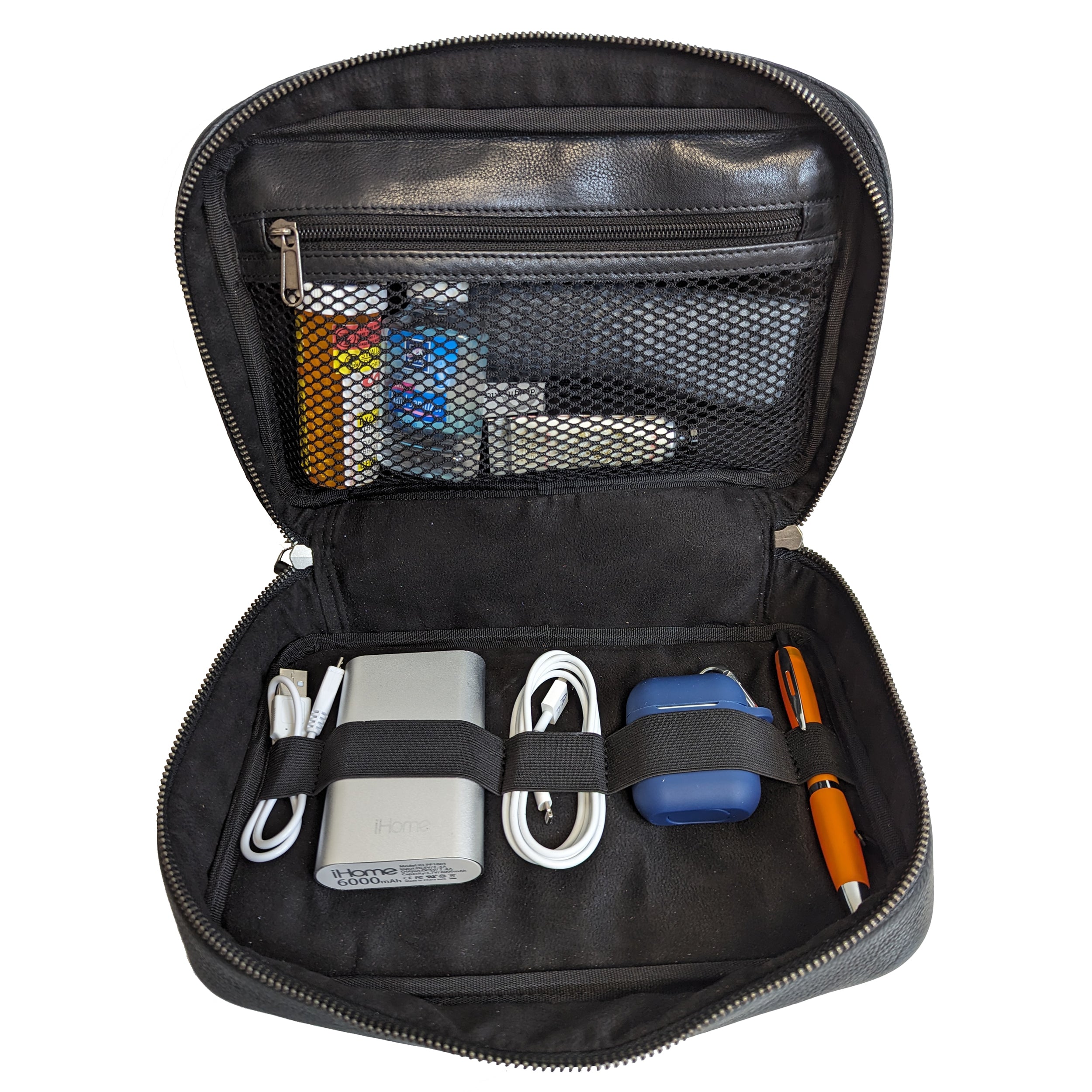 Deluxe Tech Leather Travel Kit - Image 6