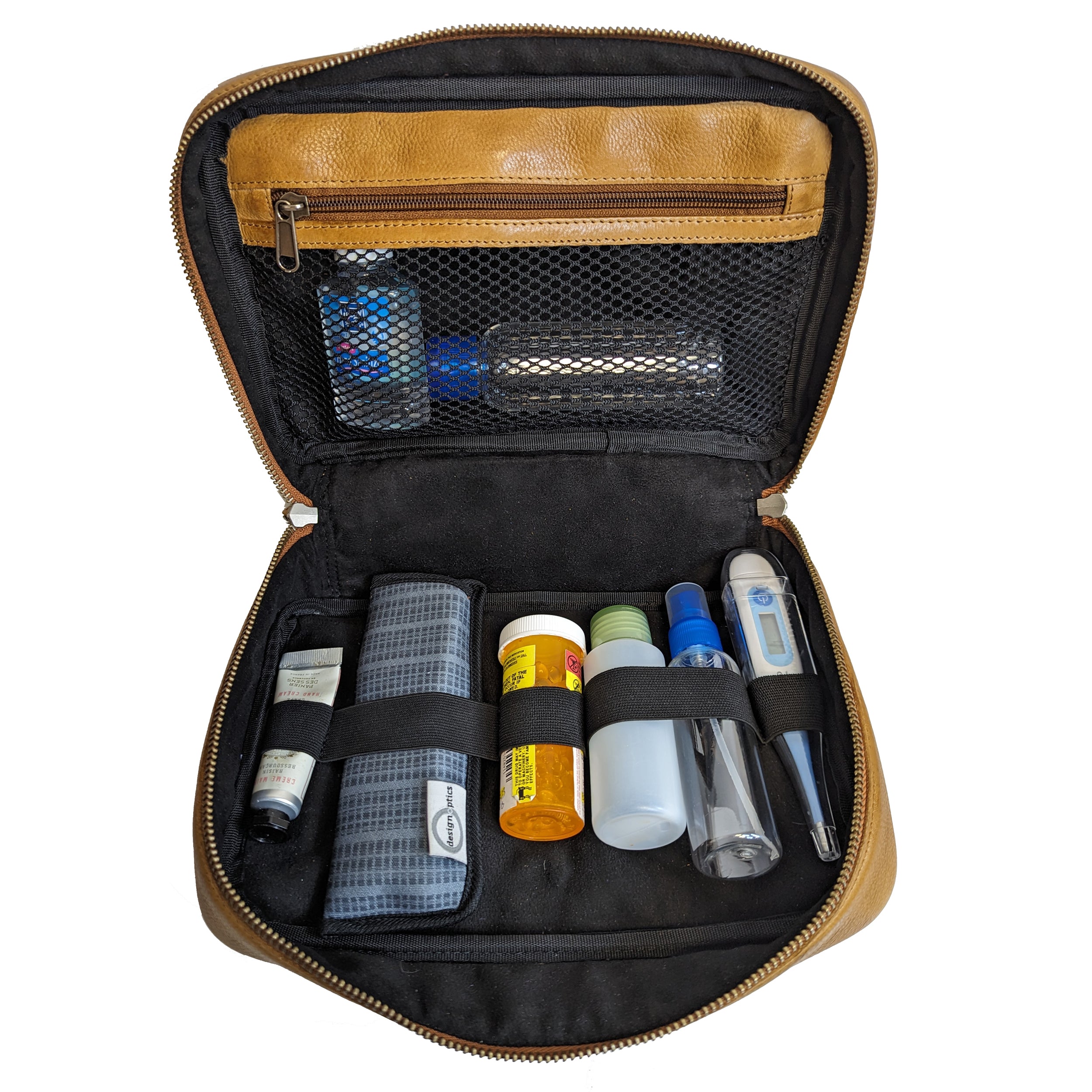 Deluxe Tech Leather Travel Kit - Image 2