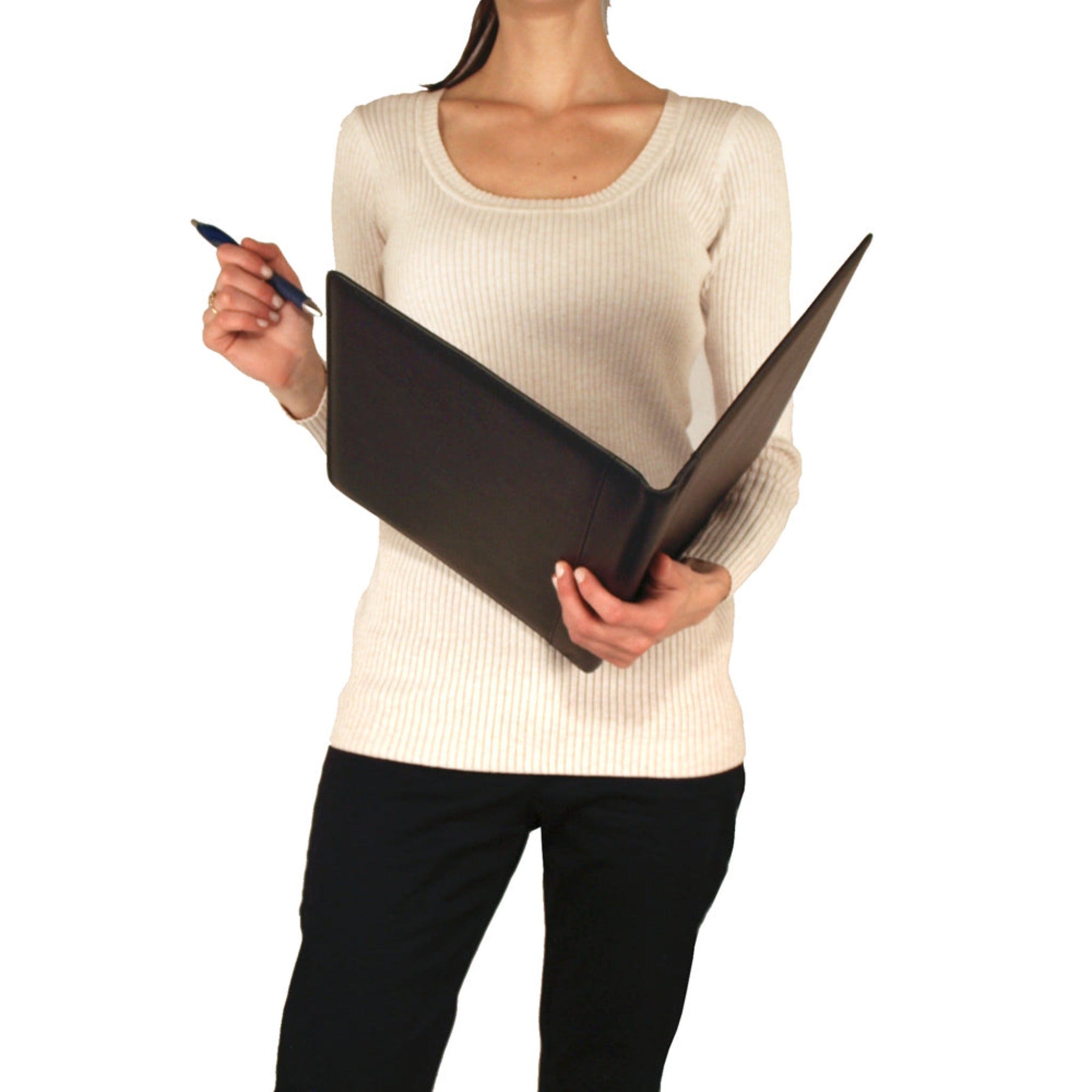 3 Pocket Leather Portfolio - Image 3