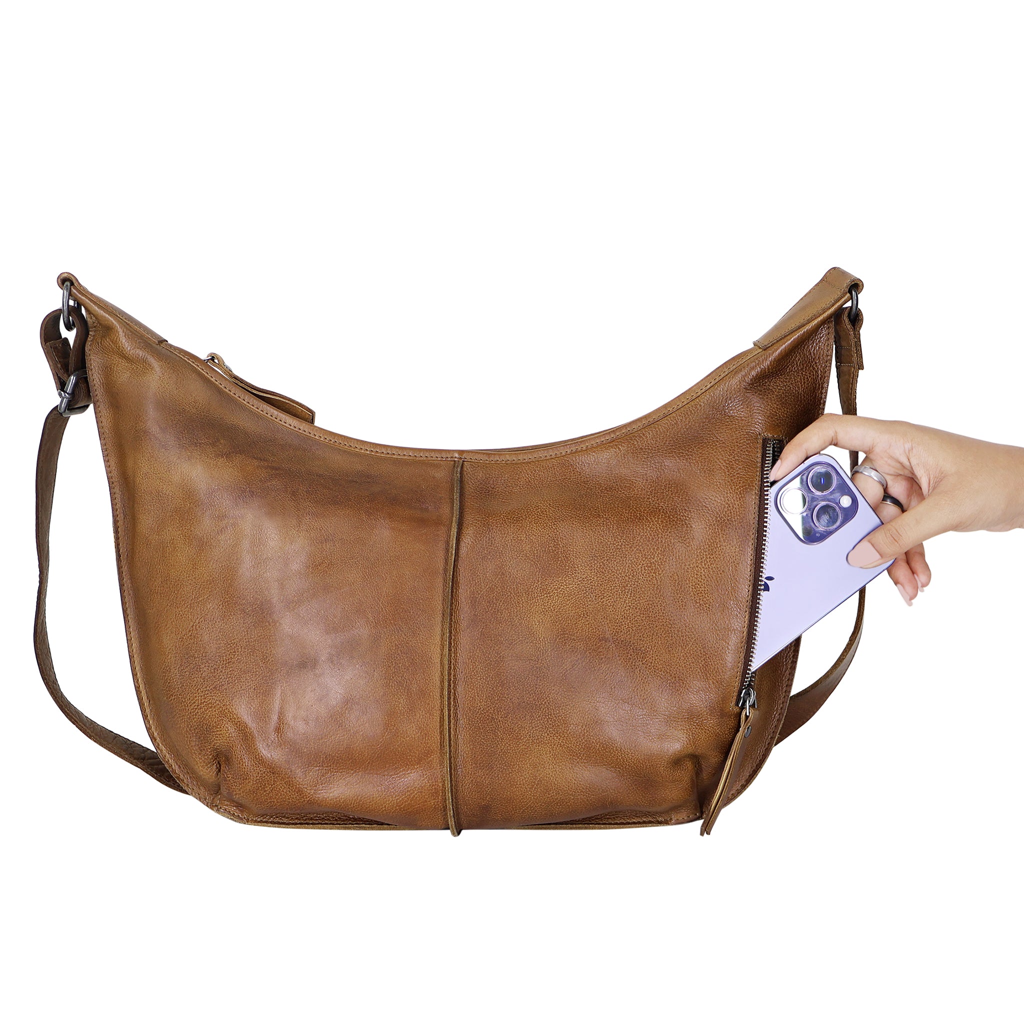 Jackson Leather Crossbody Bag - Image 6