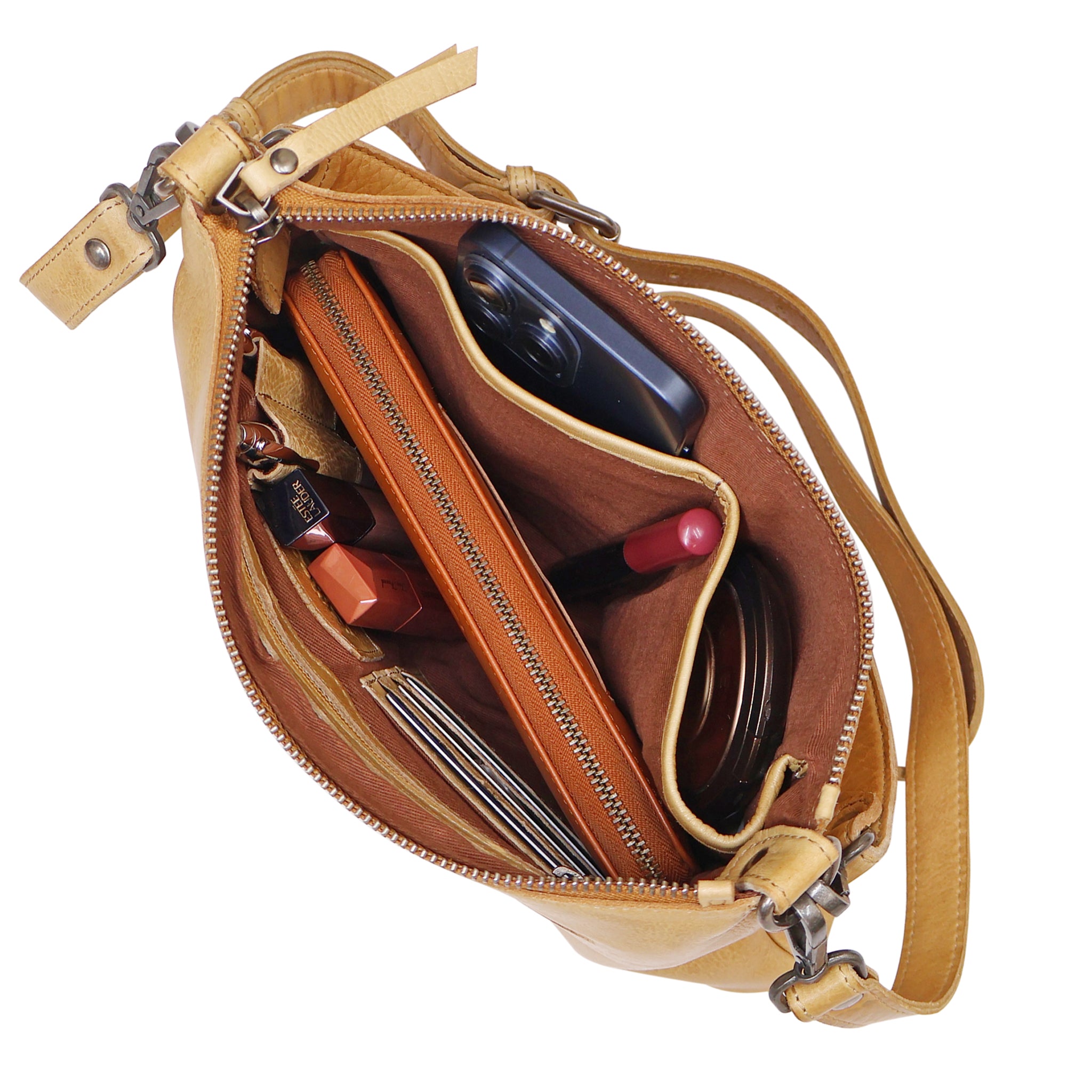 Stevie Leather Crossbody Bag - Image 12