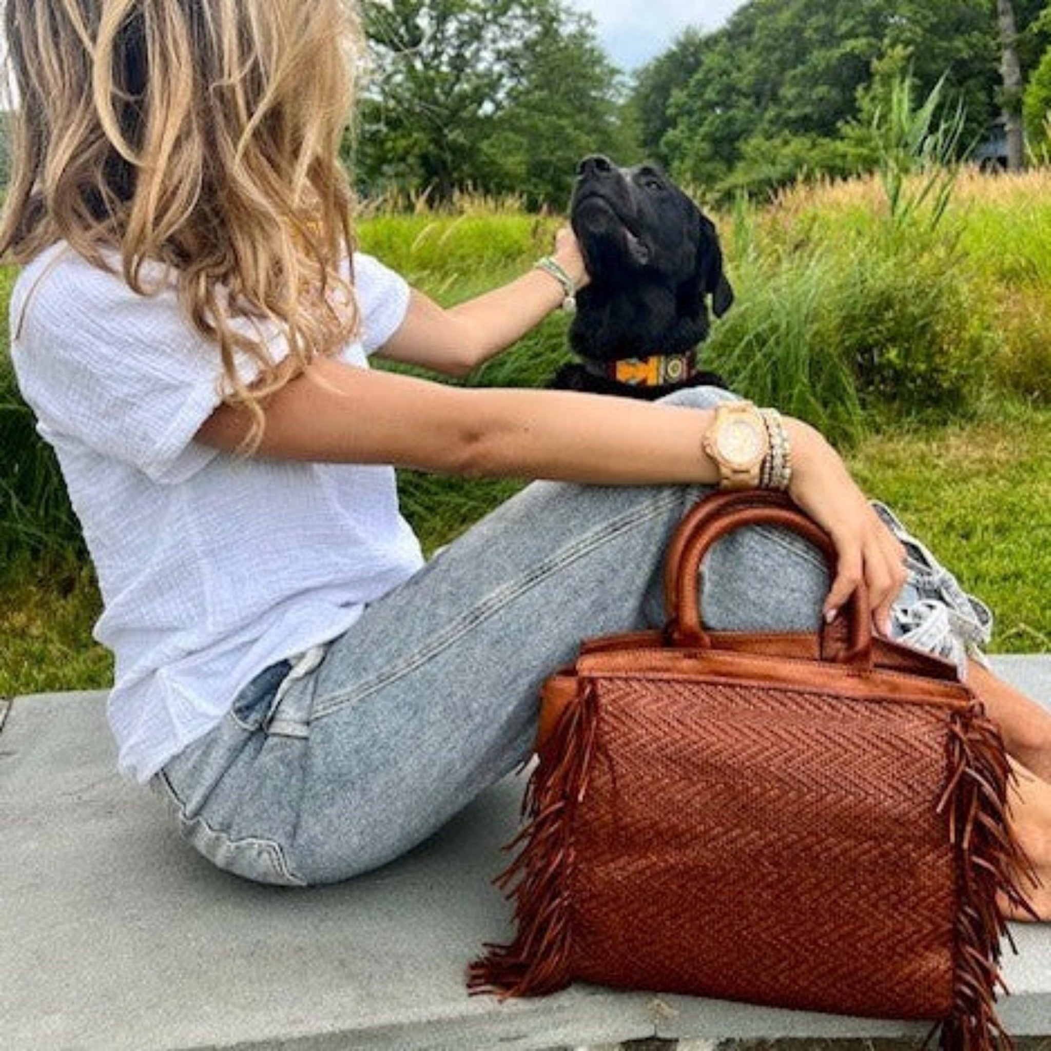 Grit Leather Crossbody Bag - Image 3