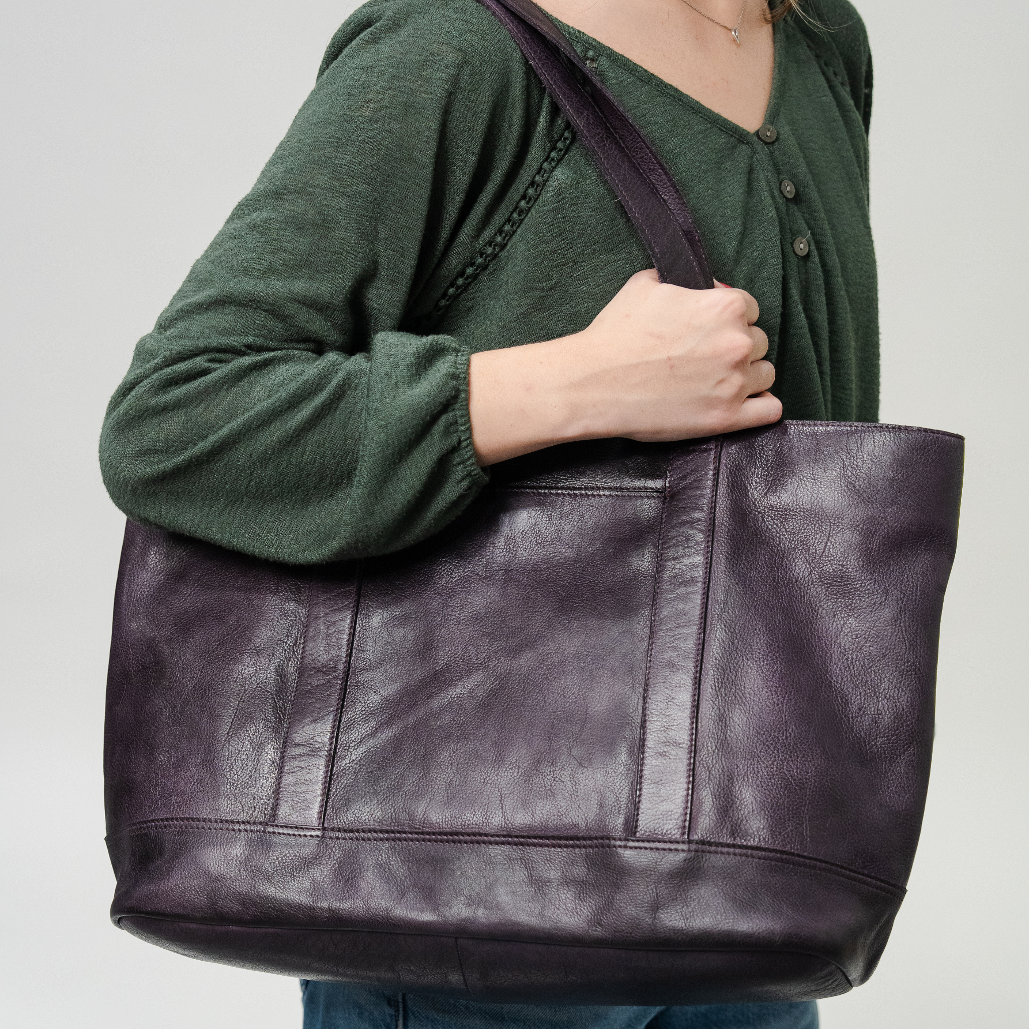 Carmen Leather Tote - Image 4