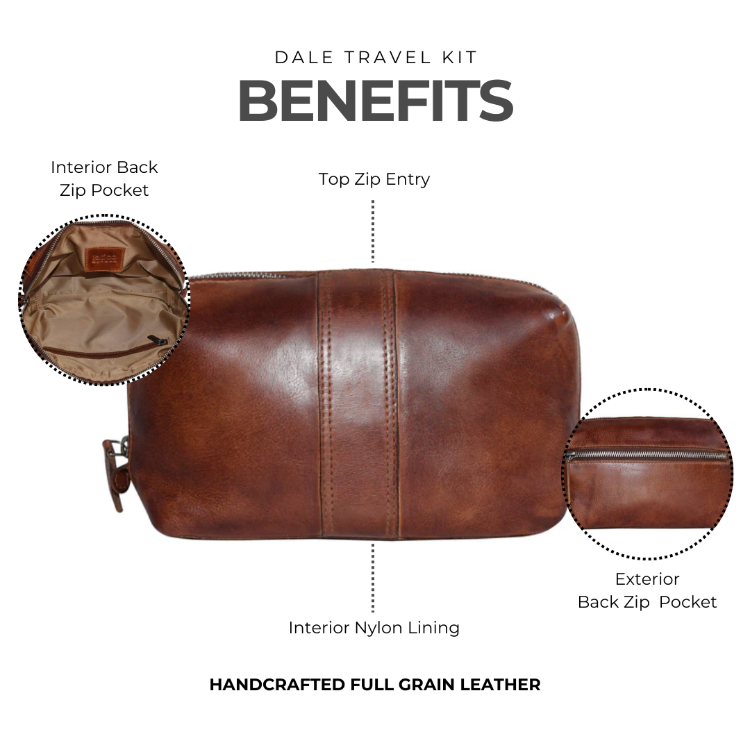 Dale Leather Travel Kit - Image 3