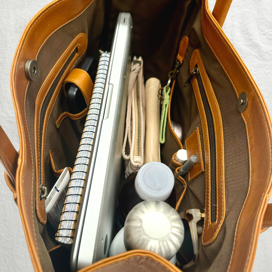 Festival Leather Tote Bag - Image 5