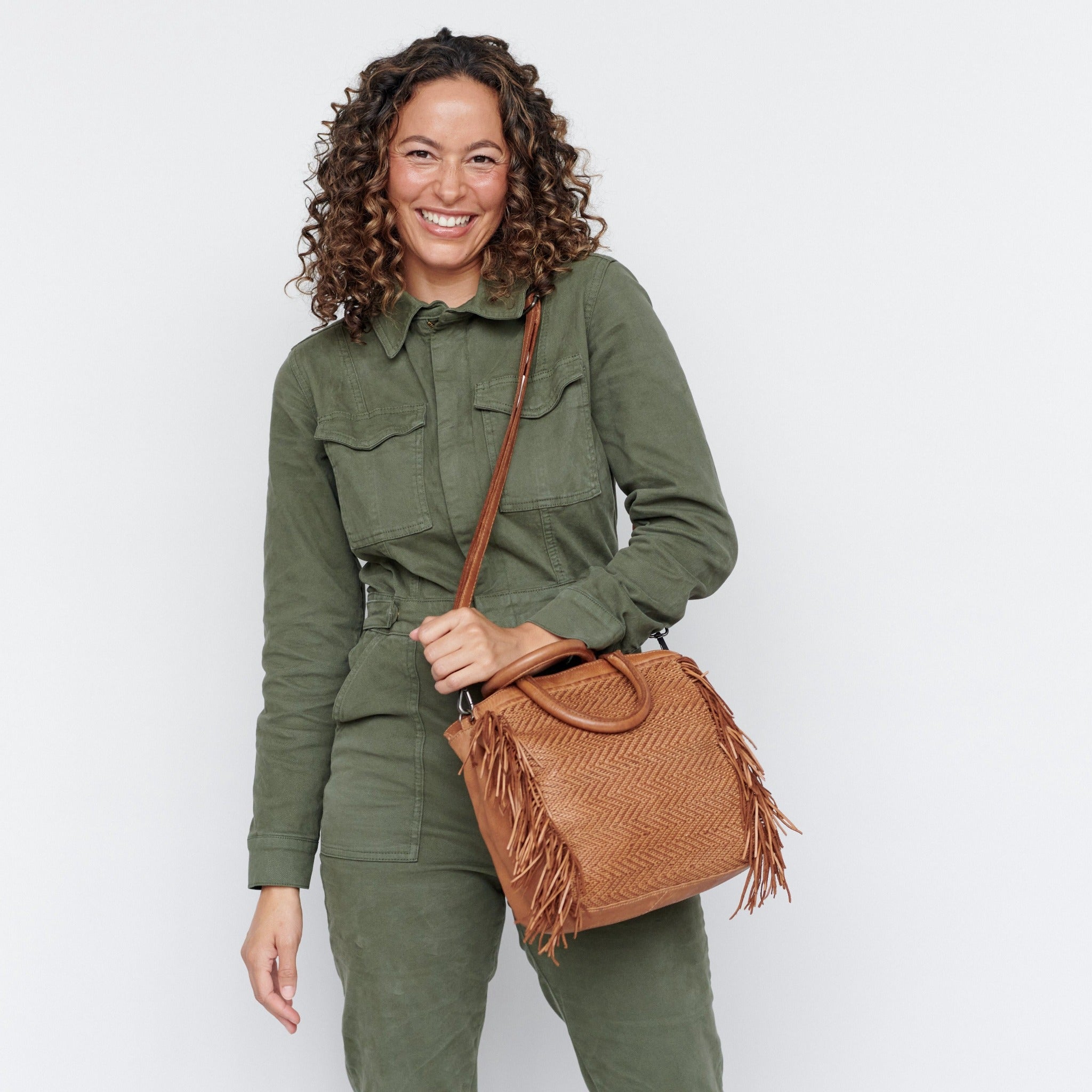 Grit Leather Crossbody Bag - Image 4
