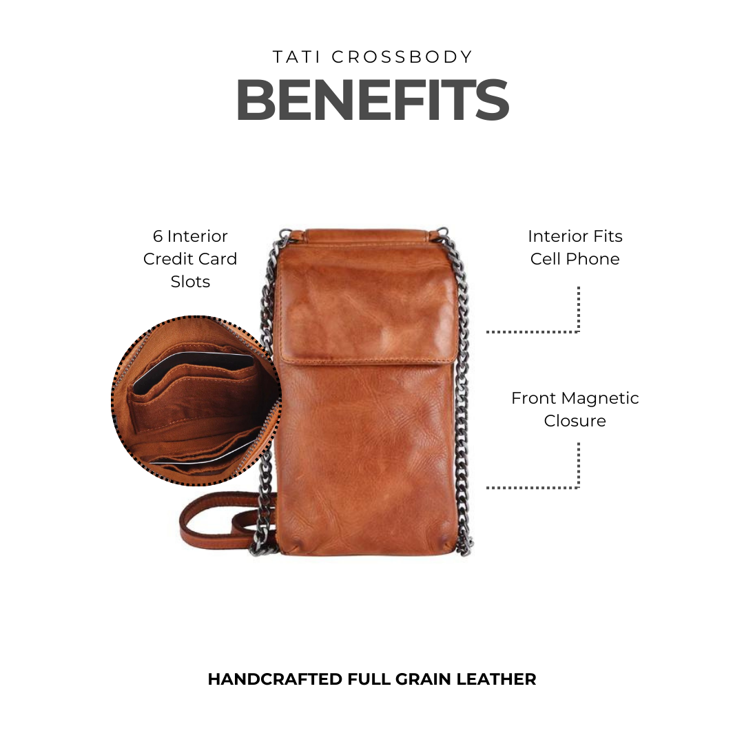 Tati Leather Crossbody Bag - Image 3