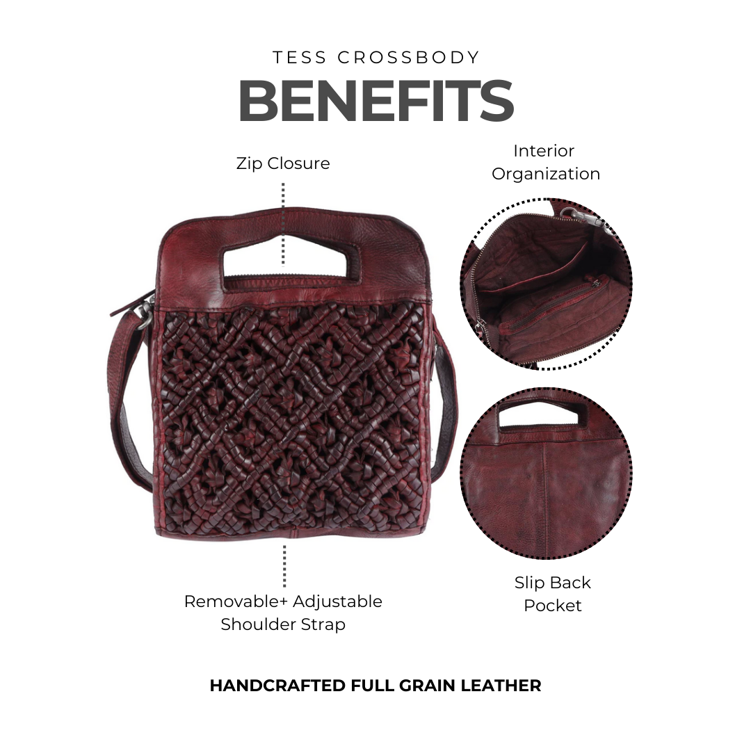 Tess Leather Crossbody Bag - Image 5