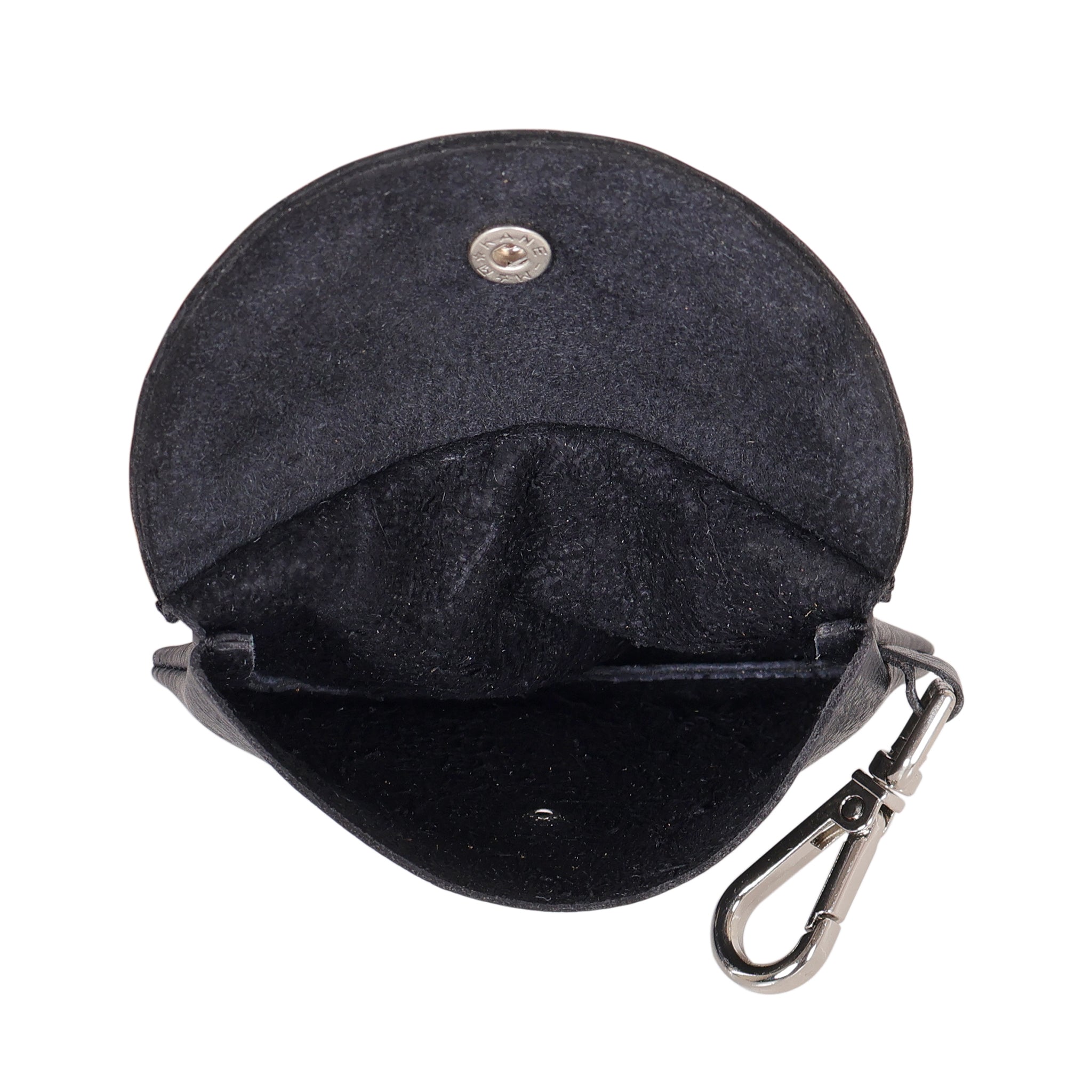 Stitch Detail Leather Mini Snap Pouch - Image 6