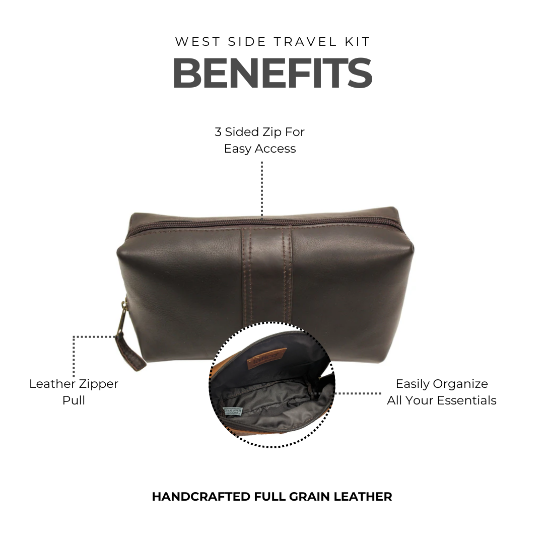 West Side Leather Travel Kit - Image 2