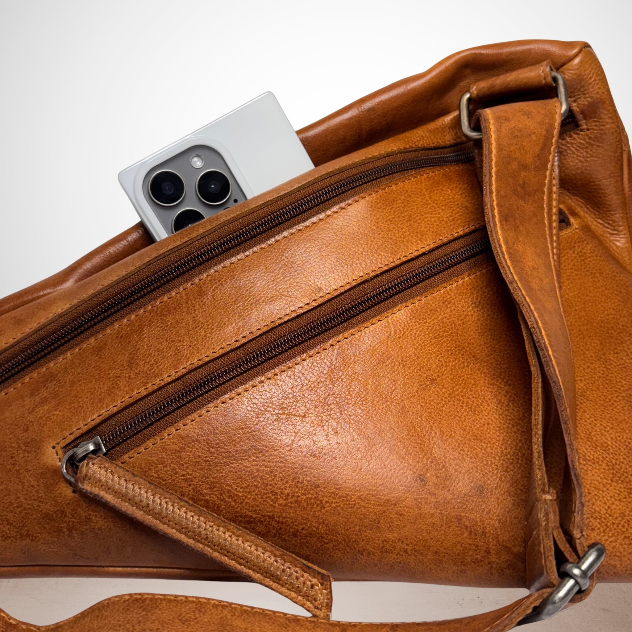 Hippie Leather Sling Bag - Image 6