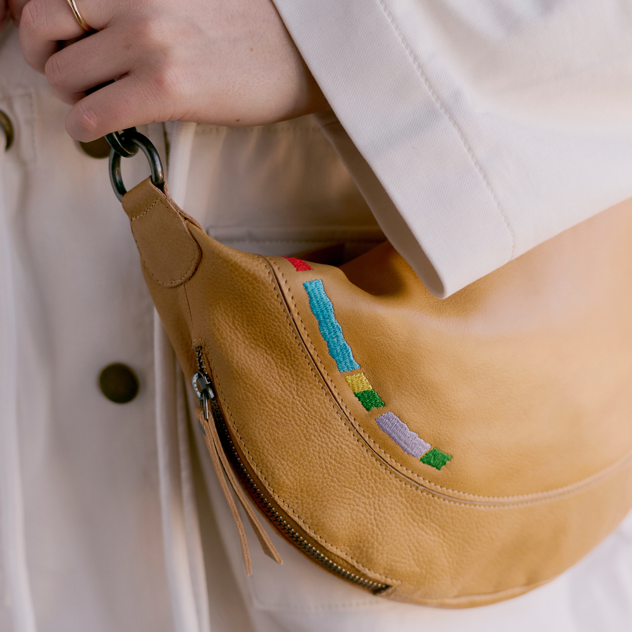 Haven Leather Sling Bag - Image 8